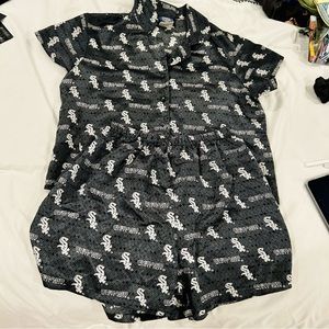 Chicago white Sox pijama set silk vintage Y2K